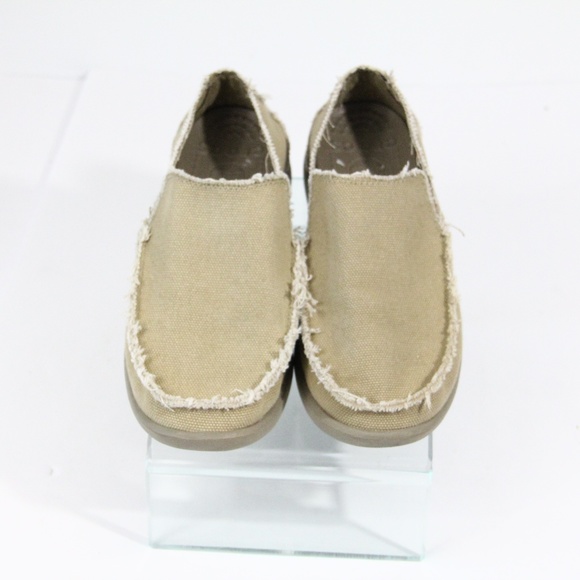 Crocs Mens Loafers sz 7 Casual Boat Shoe Canvas Slip on Moccasin